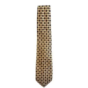 Fendi Vintage Yellow Silk Tie Authentic